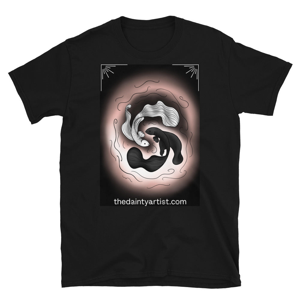 Ying Yang Betta Fish Short-Sleeve Unisex T-Shirt
