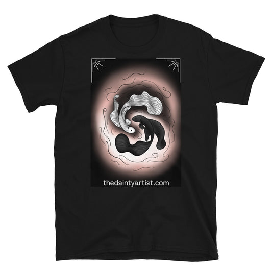 Ying Yang Betta Fish Short-Sleeve Unisex T-Shirt