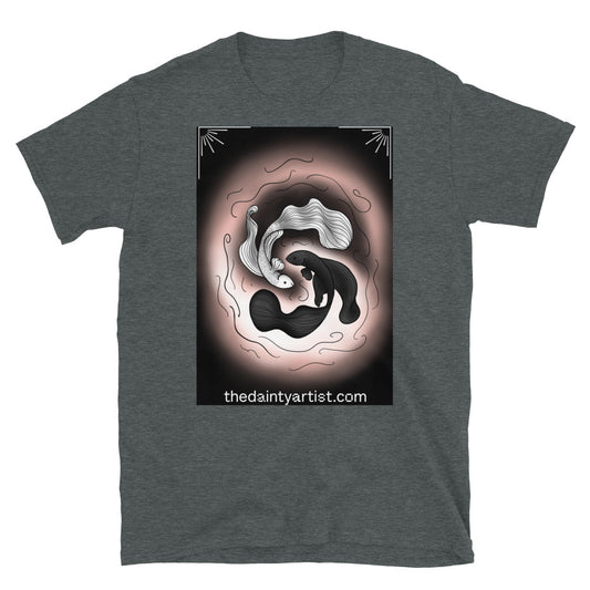Ying Yang Betta Fish Short-Sleeve Unisex T-Shirt