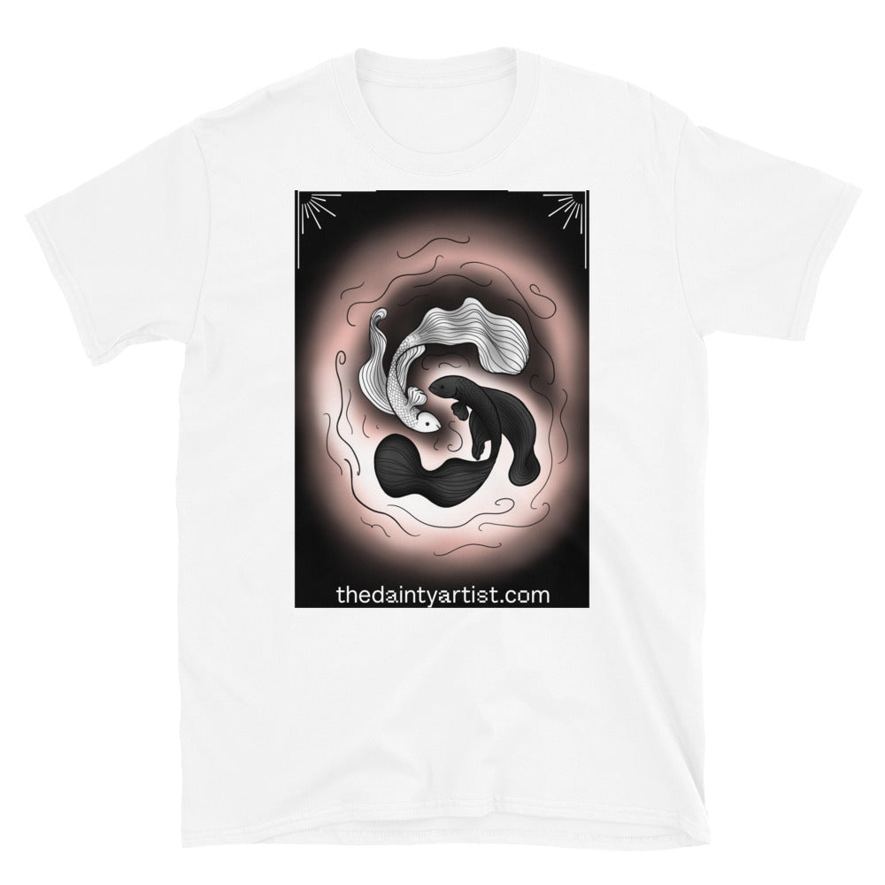 Ying Yang Betta Fish Short-Sleeve Unisex T-Shirt