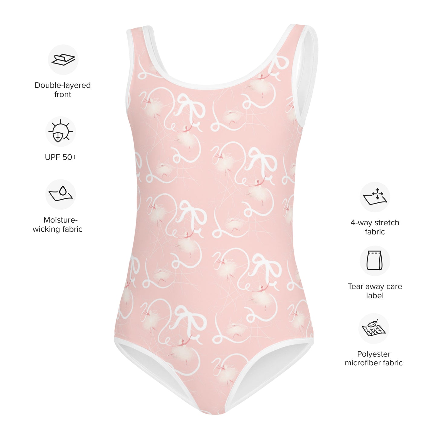 Pink Fairies All-Over Print Kids Swimsuit