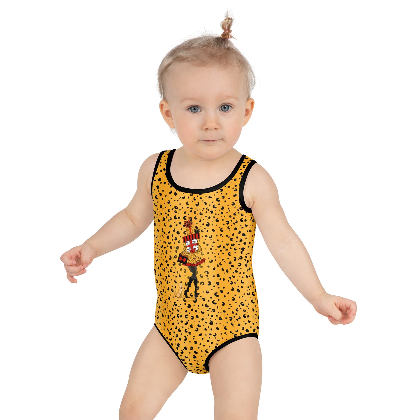 Cheetah Print All-Over Print Kids Swimsuit