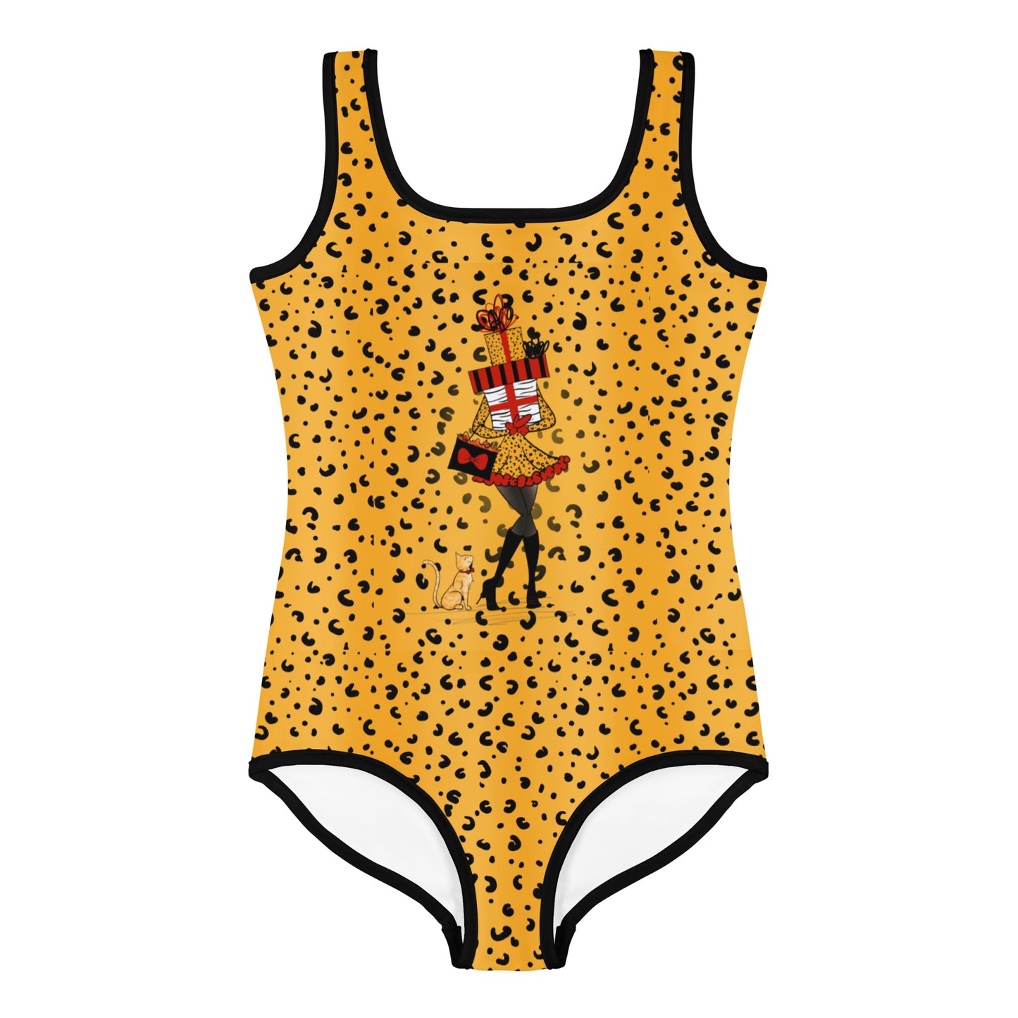 Cheetah Print All-Over Print Kids Swimsuit