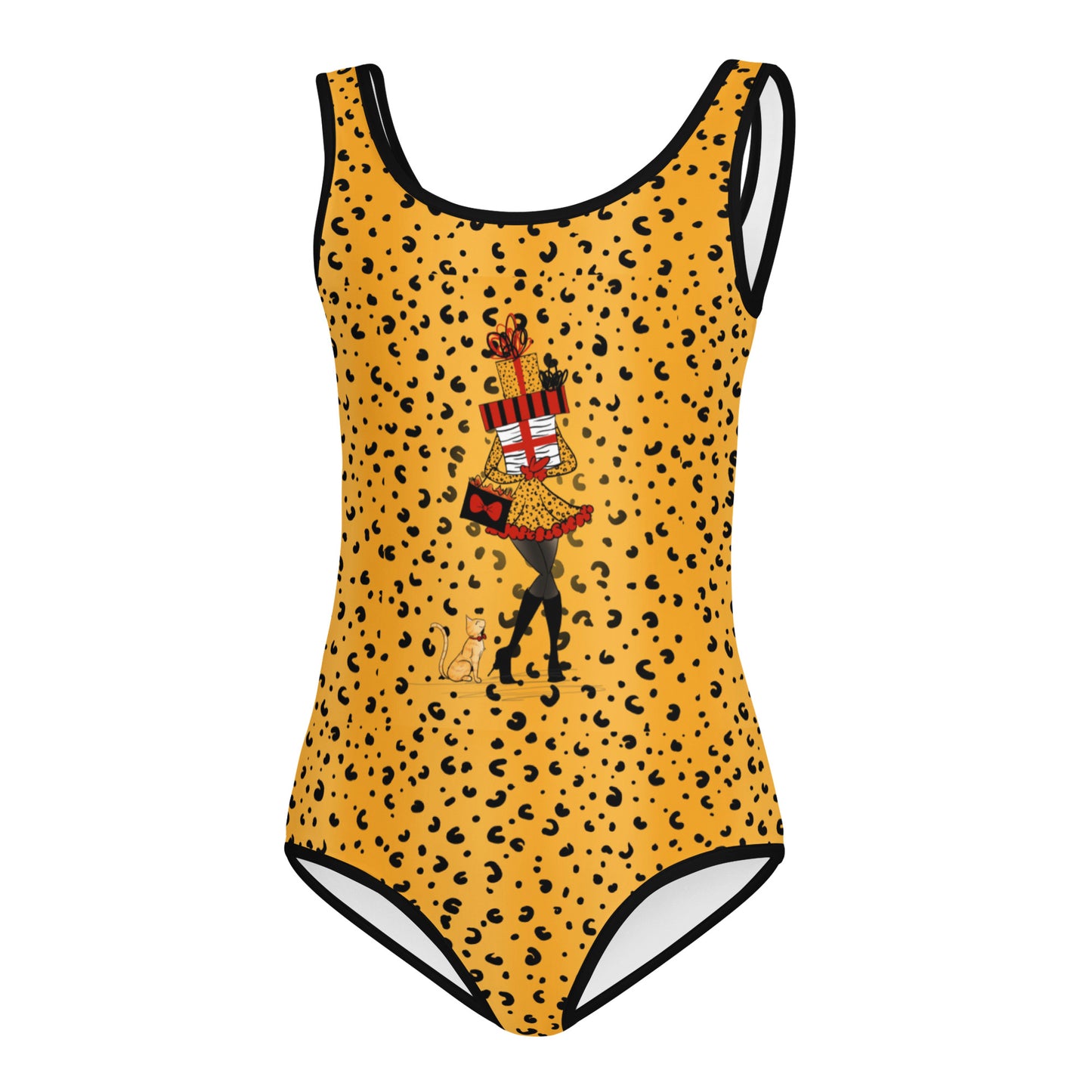 Cheetah Print All-Over Print Kids Swimsuit