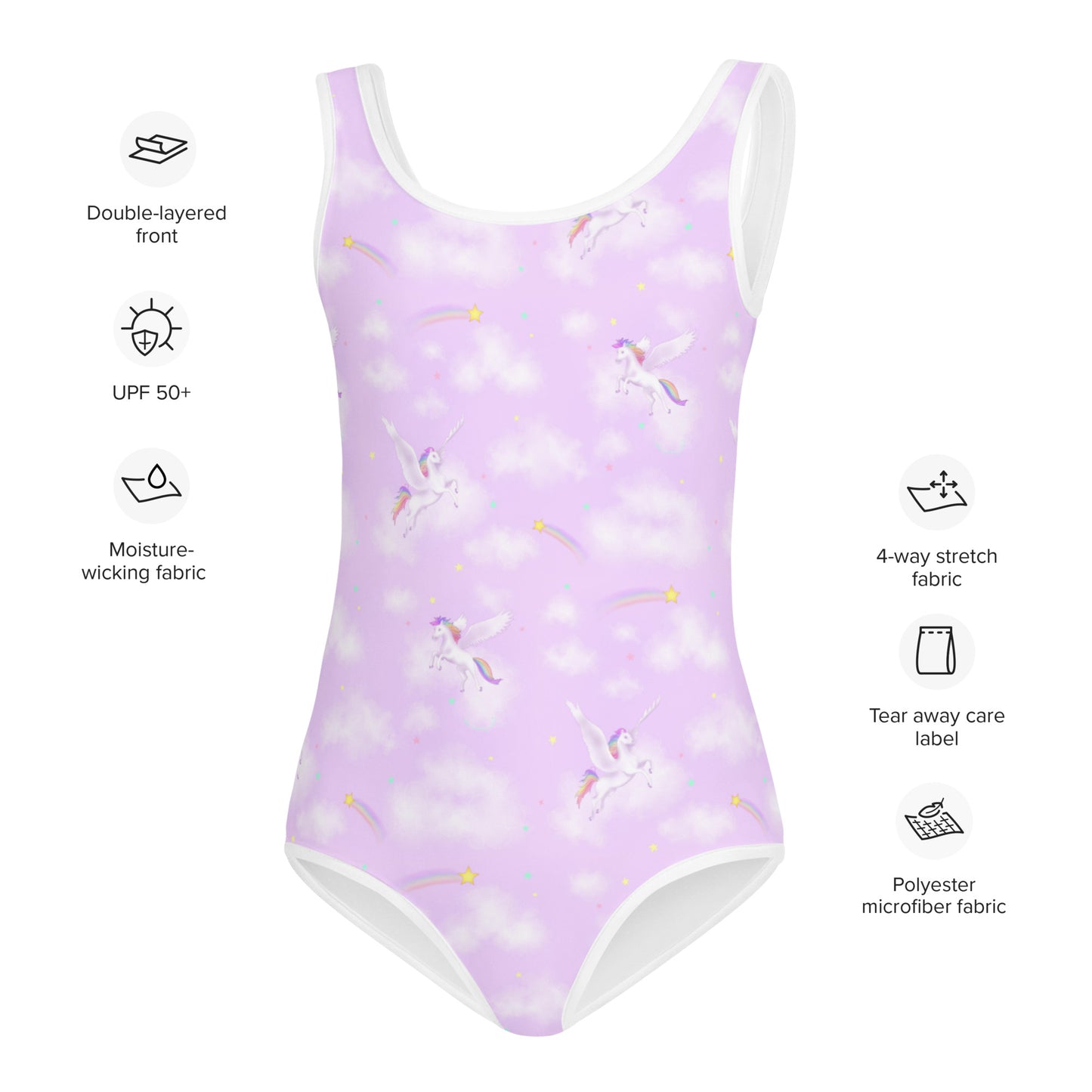 Unicorn Dreams All-Over Print Kids Swimsuit