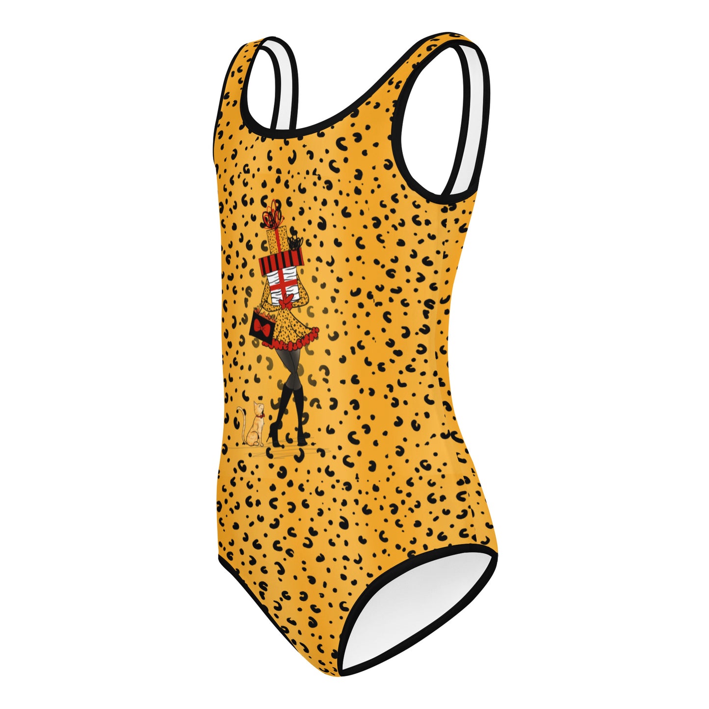 Cheetah Print All-Over Print Kids Swimsuit