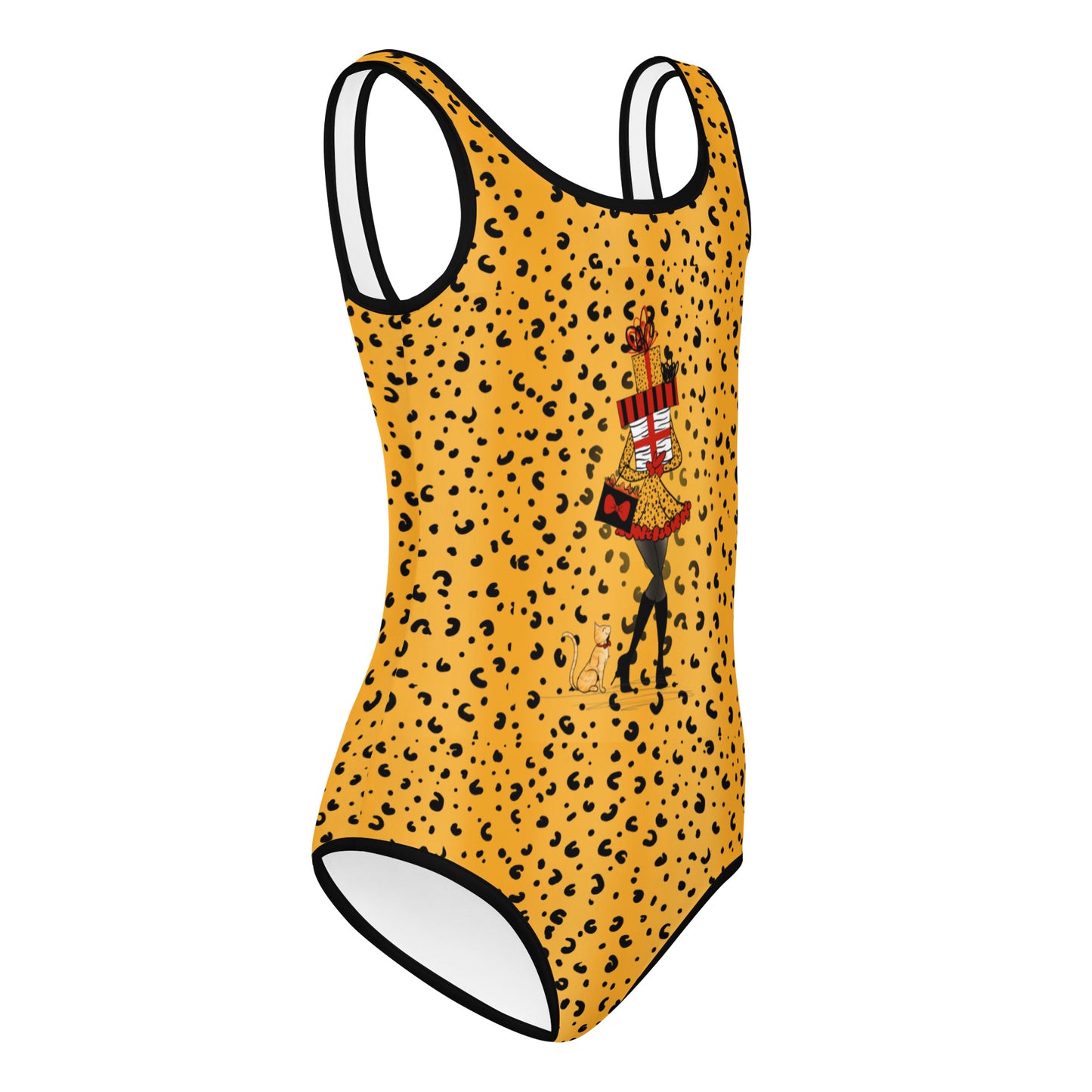 Cheetah Print All-Over Print Kids Swimsuit