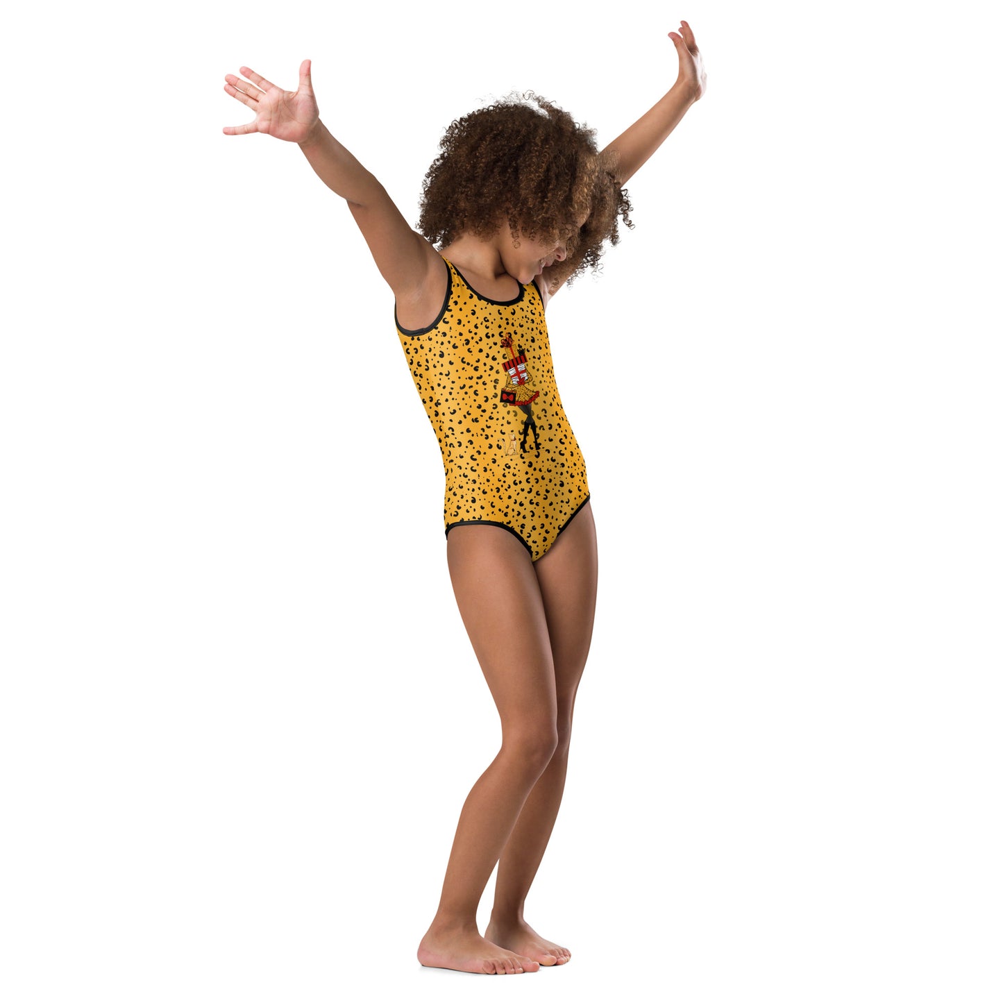 Cheetah Print All-Over Print Kids Swimsuit