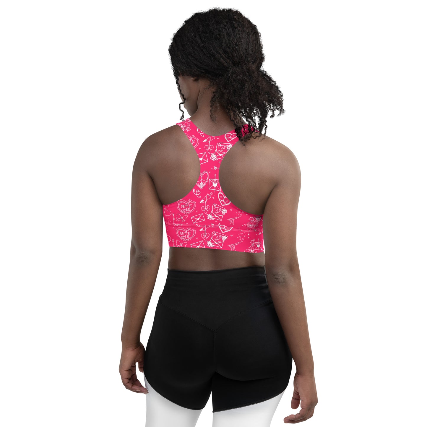 Bite Me Longline sports bra