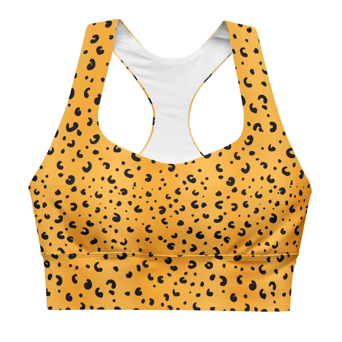 Cheetah Print Longline sports bra