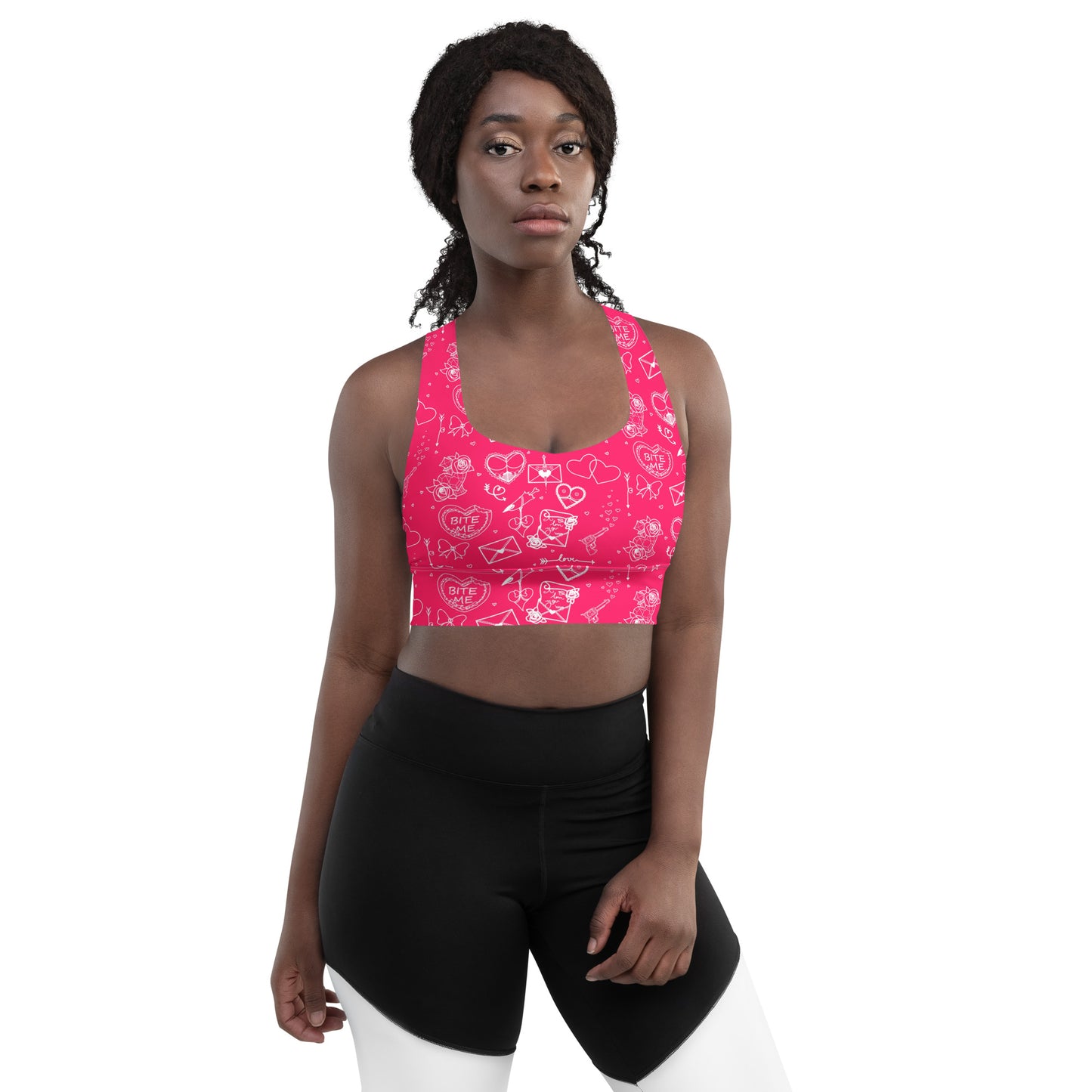 Bite Me Longline sports bra