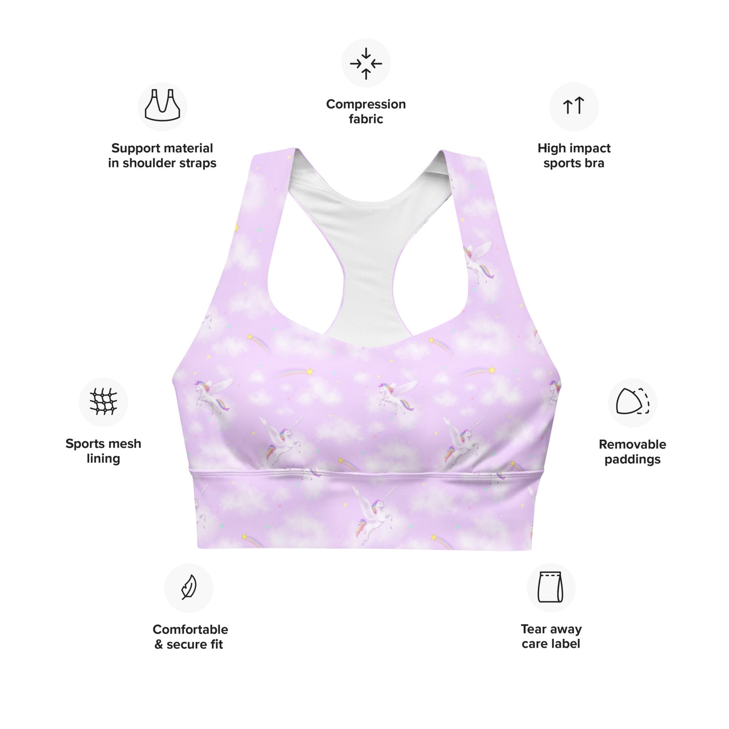 Unicorn Dreams, Longline sports bra