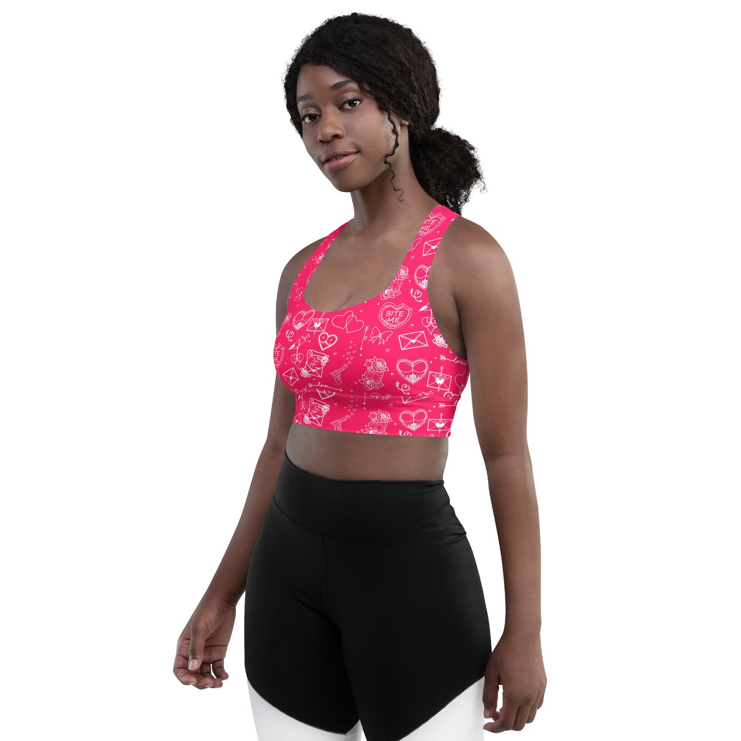 Bite Me Longline sports bra