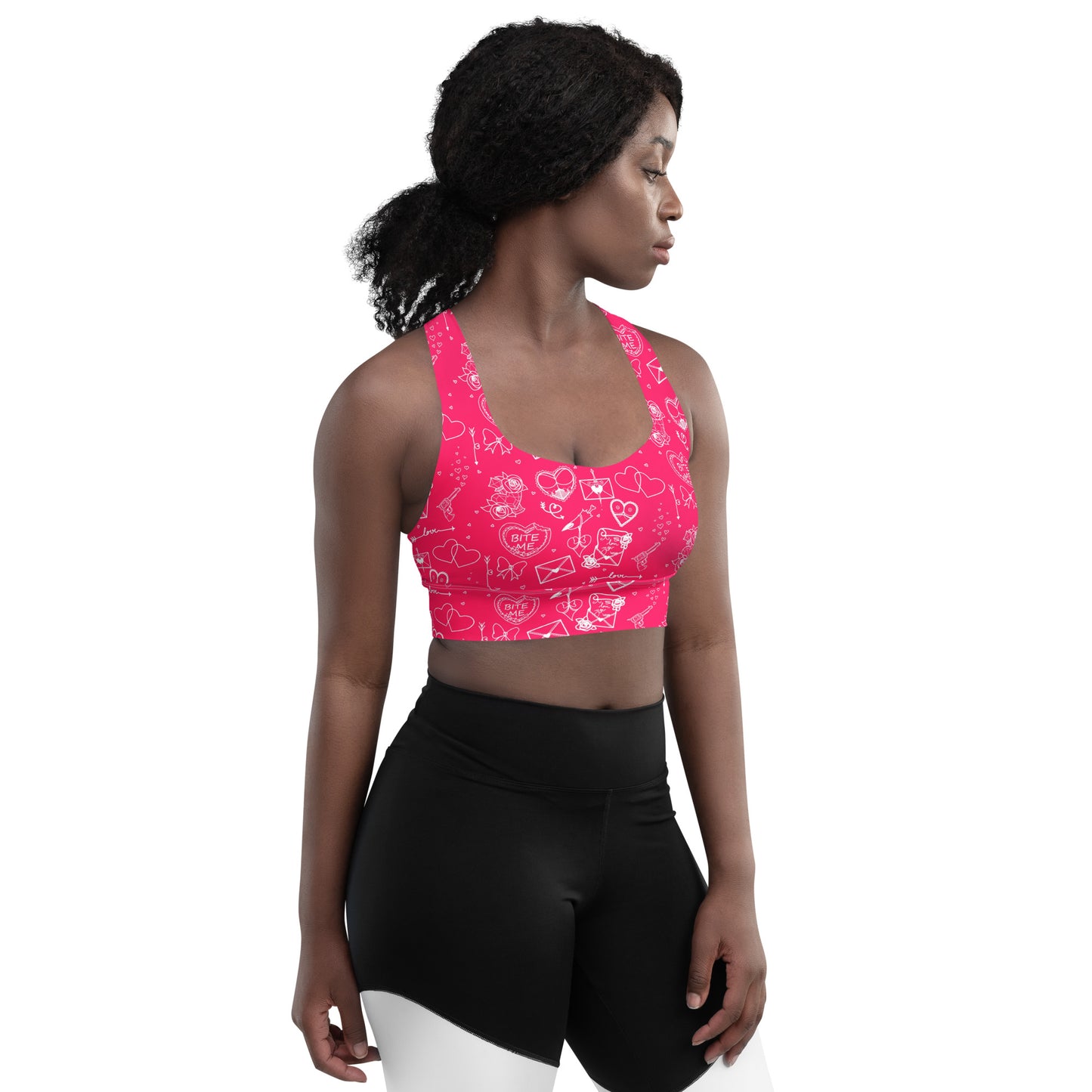 Bite Me Longline sports bra