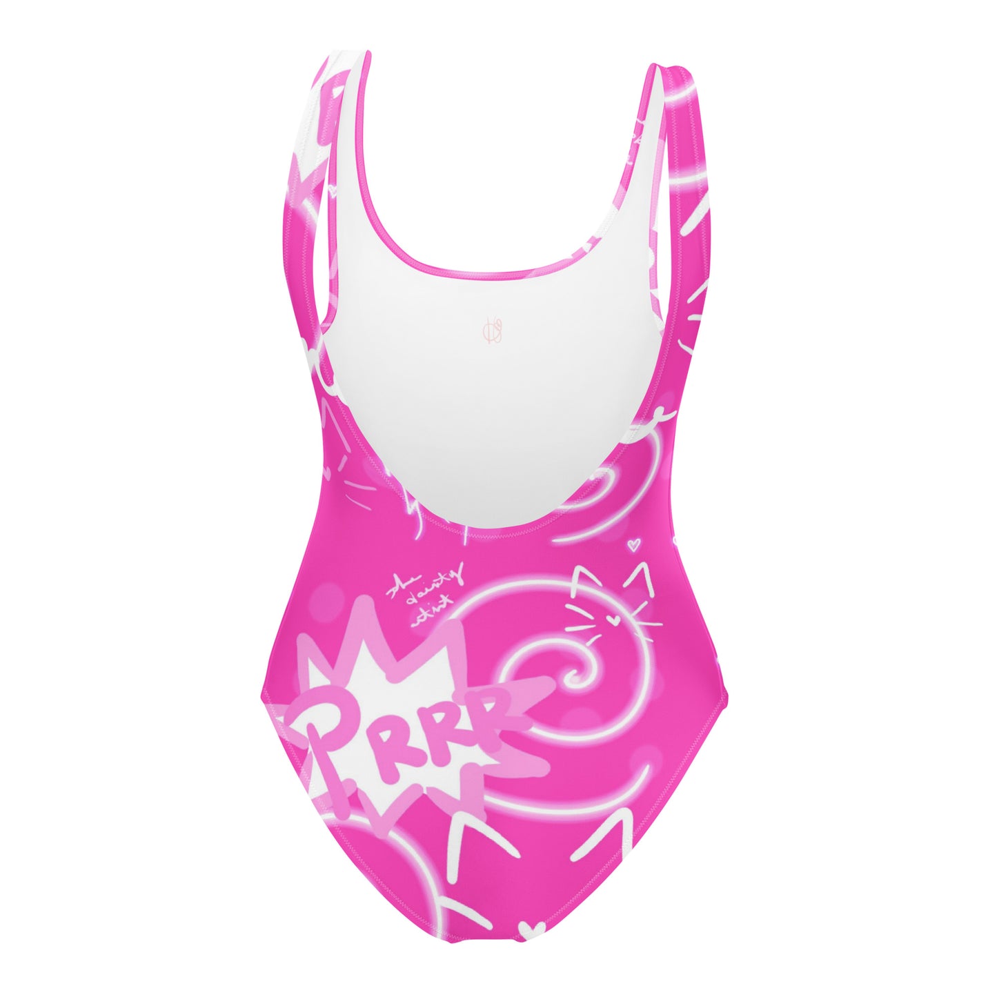 Pink Kitty, One-Piece Swimsuit