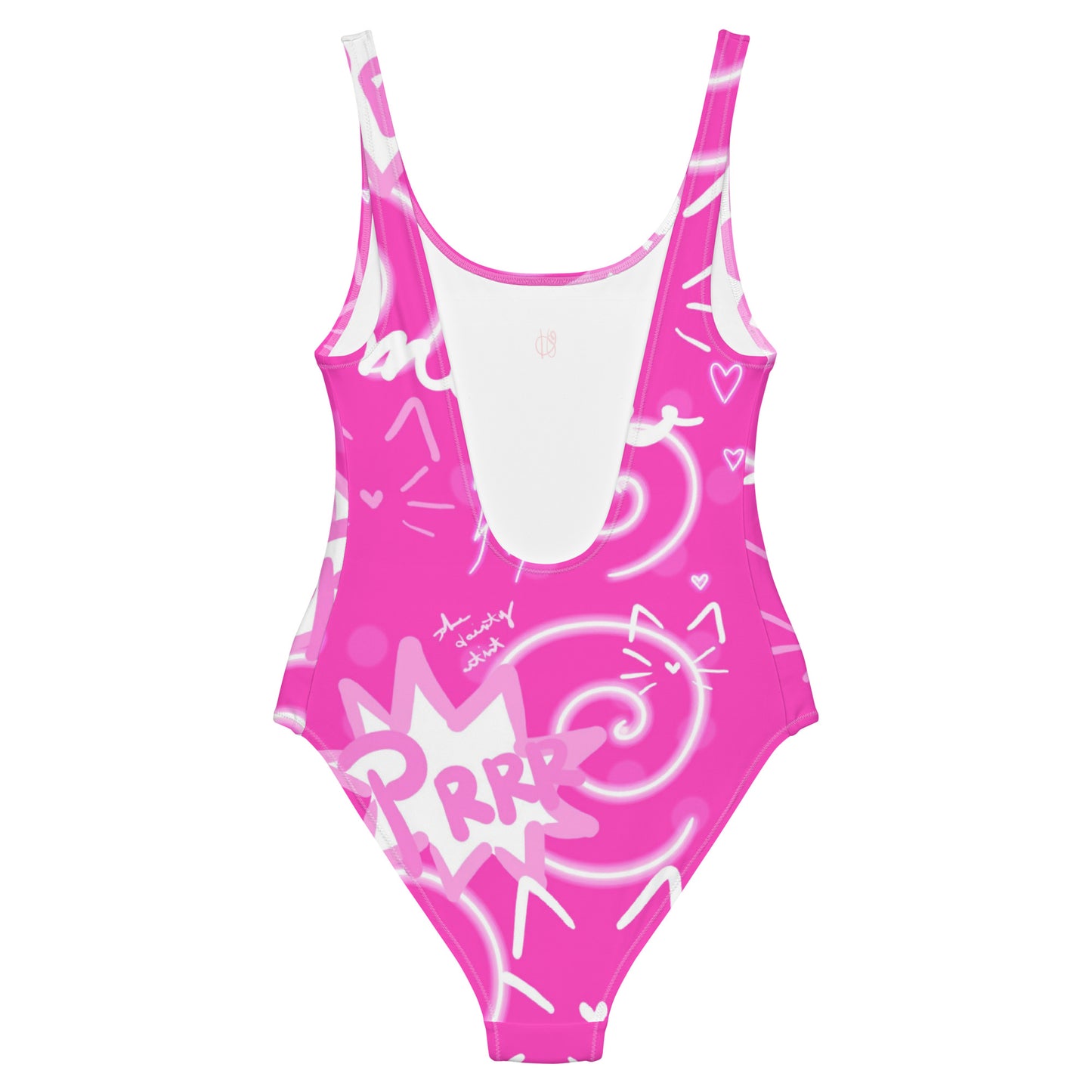 Pink Kitty, One-Piece Swimsuit