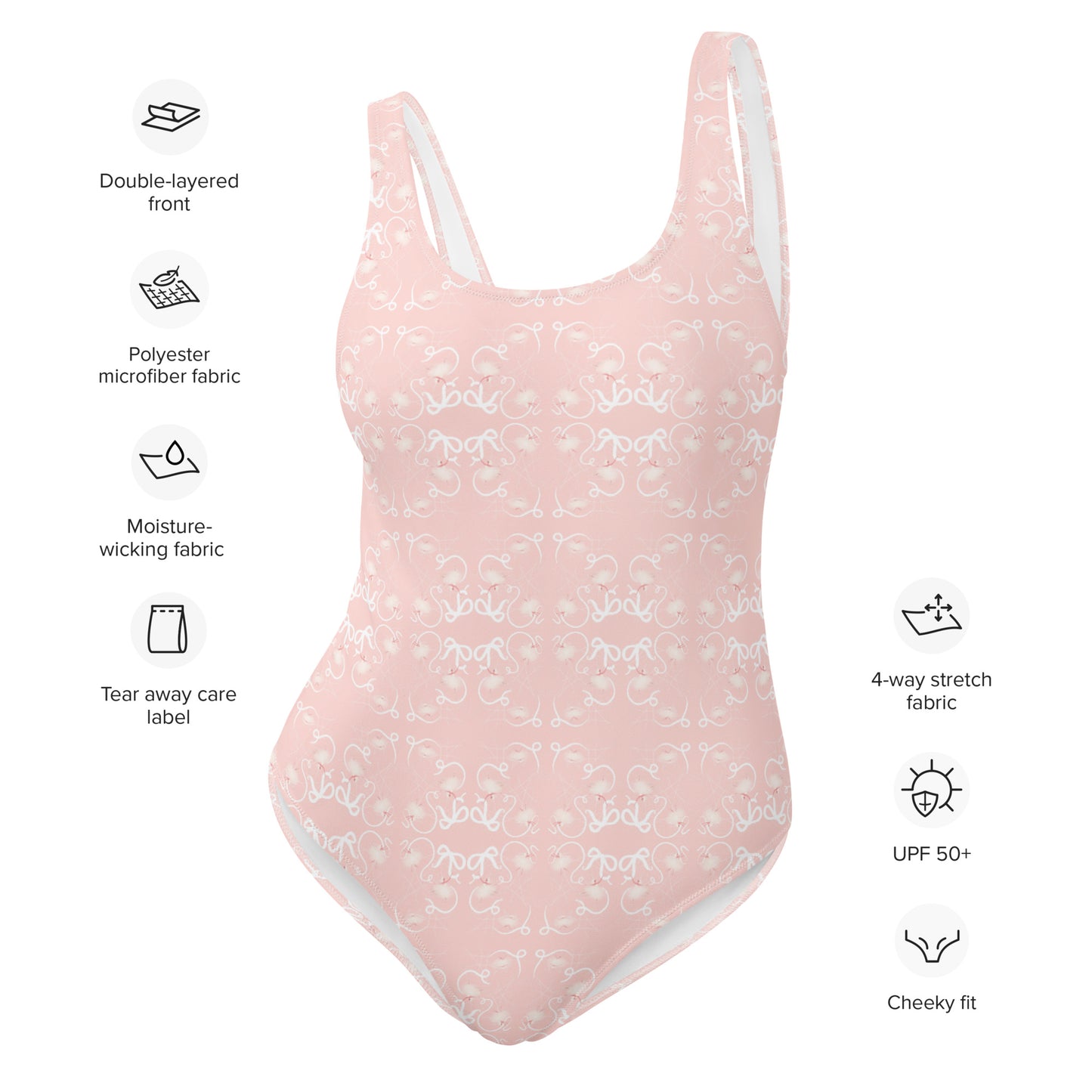 Pink Fairies One-Piece Swimsuit