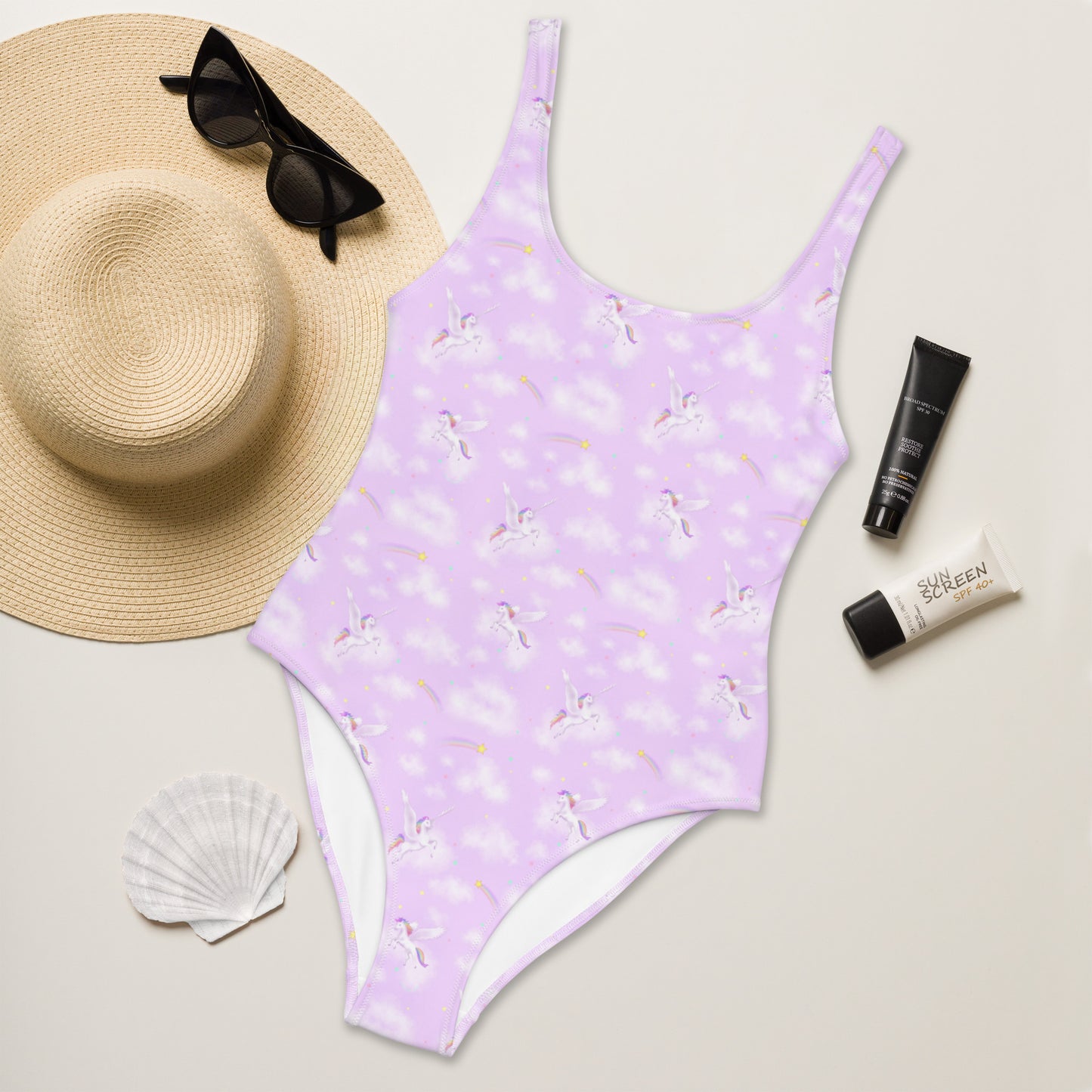 Unicorn Dreams, One-Piece Swimsuit