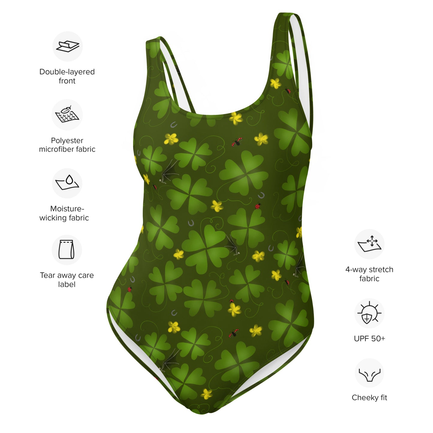 Lucky Clover, One-Piece Swimsuit