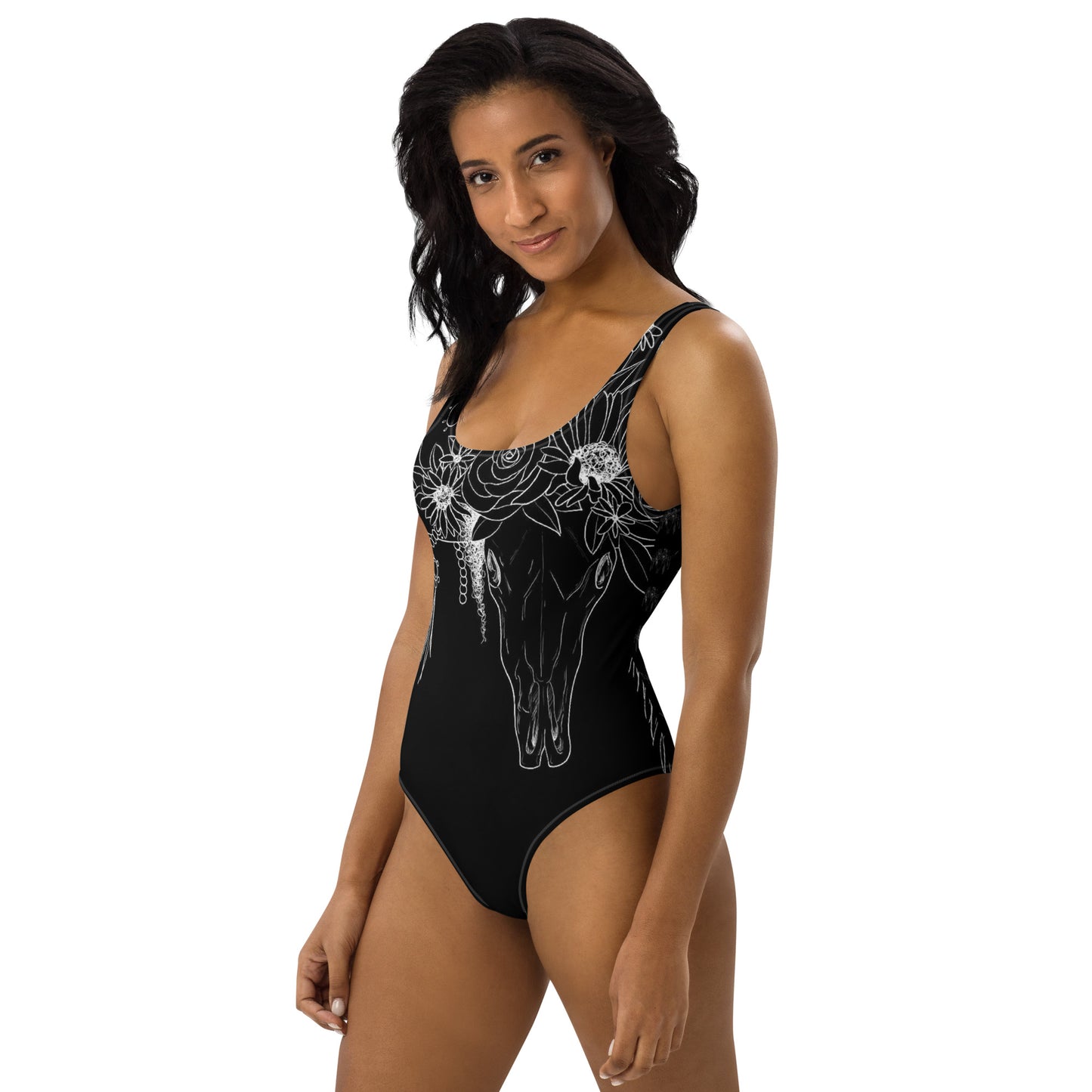 Western Skull One-Piece Swimsuit