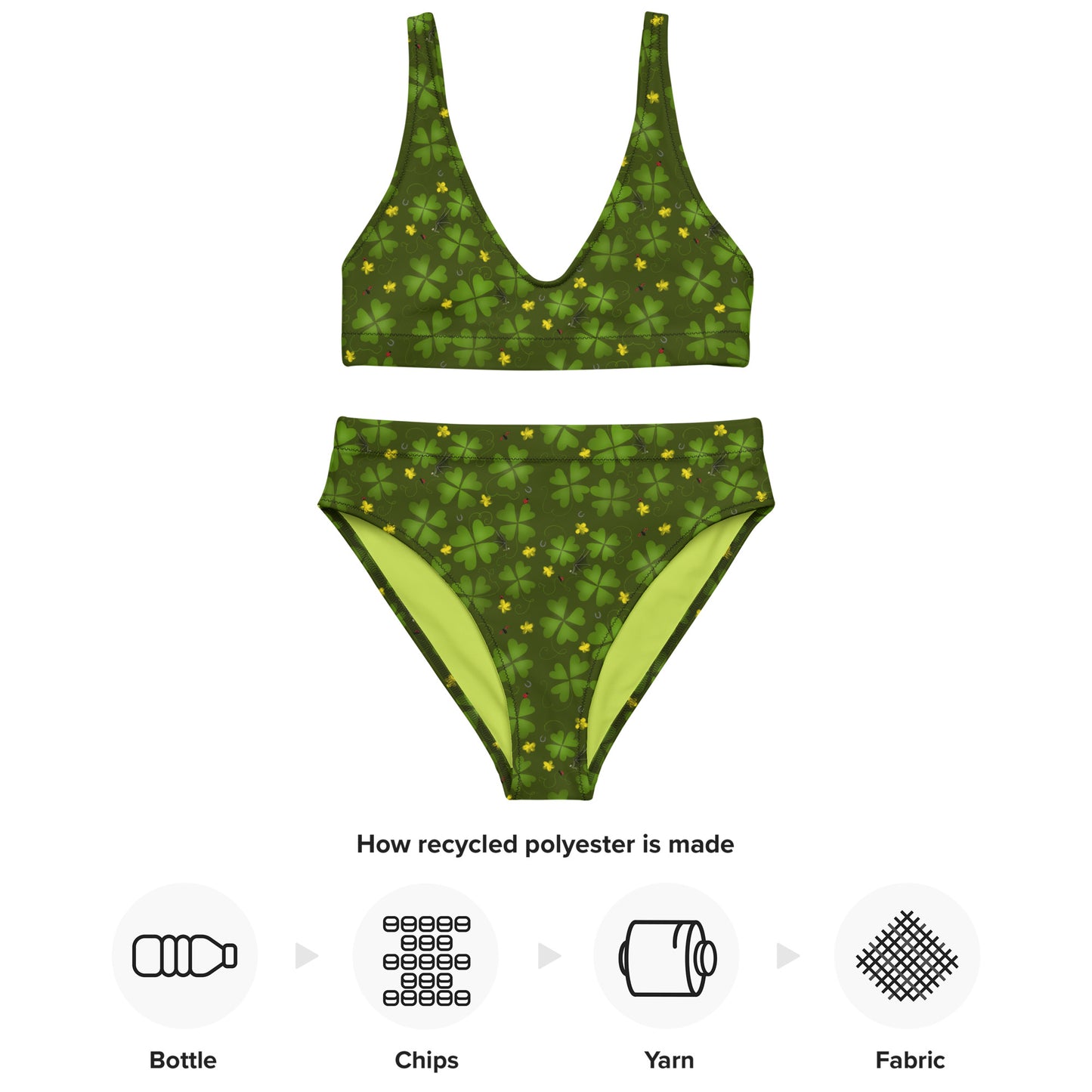 Lucky Clover, Recycled high-waisted bikini