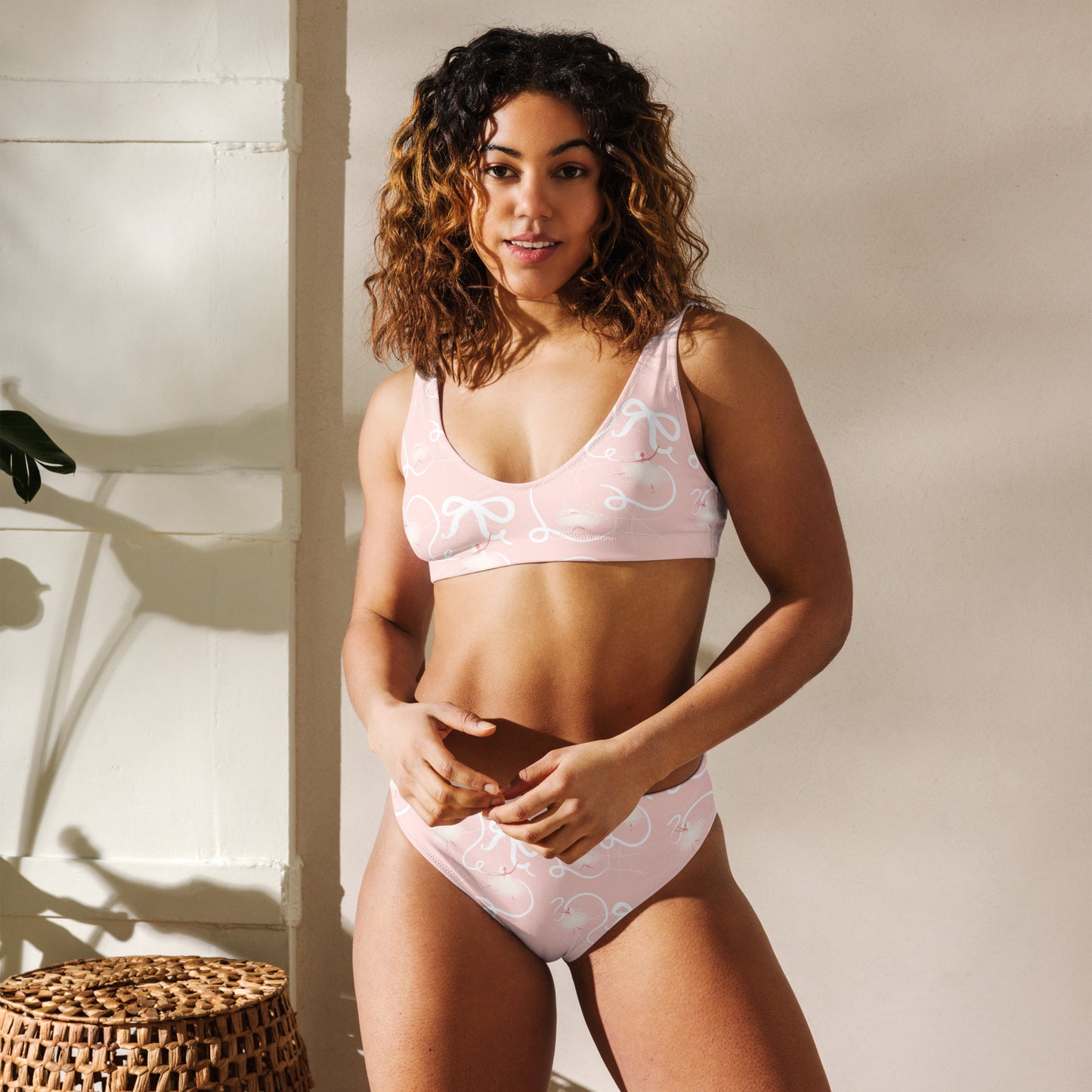 Pink Fairies Recycled high-waisted bikini