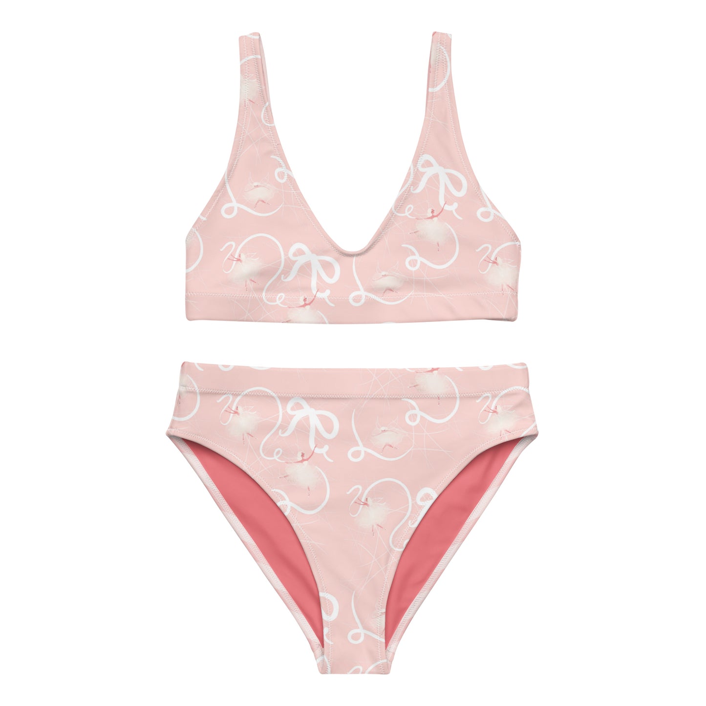 Pink Fairies Recycled high-waisted bikini