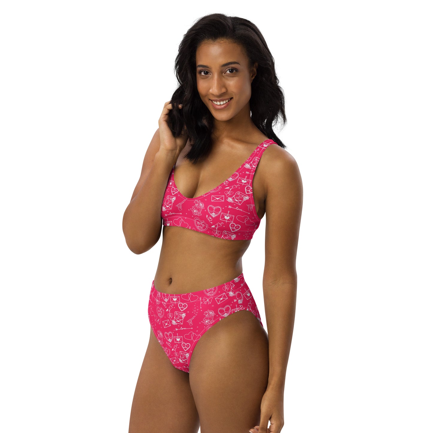 Bite Me Recycled high-waisted bikini