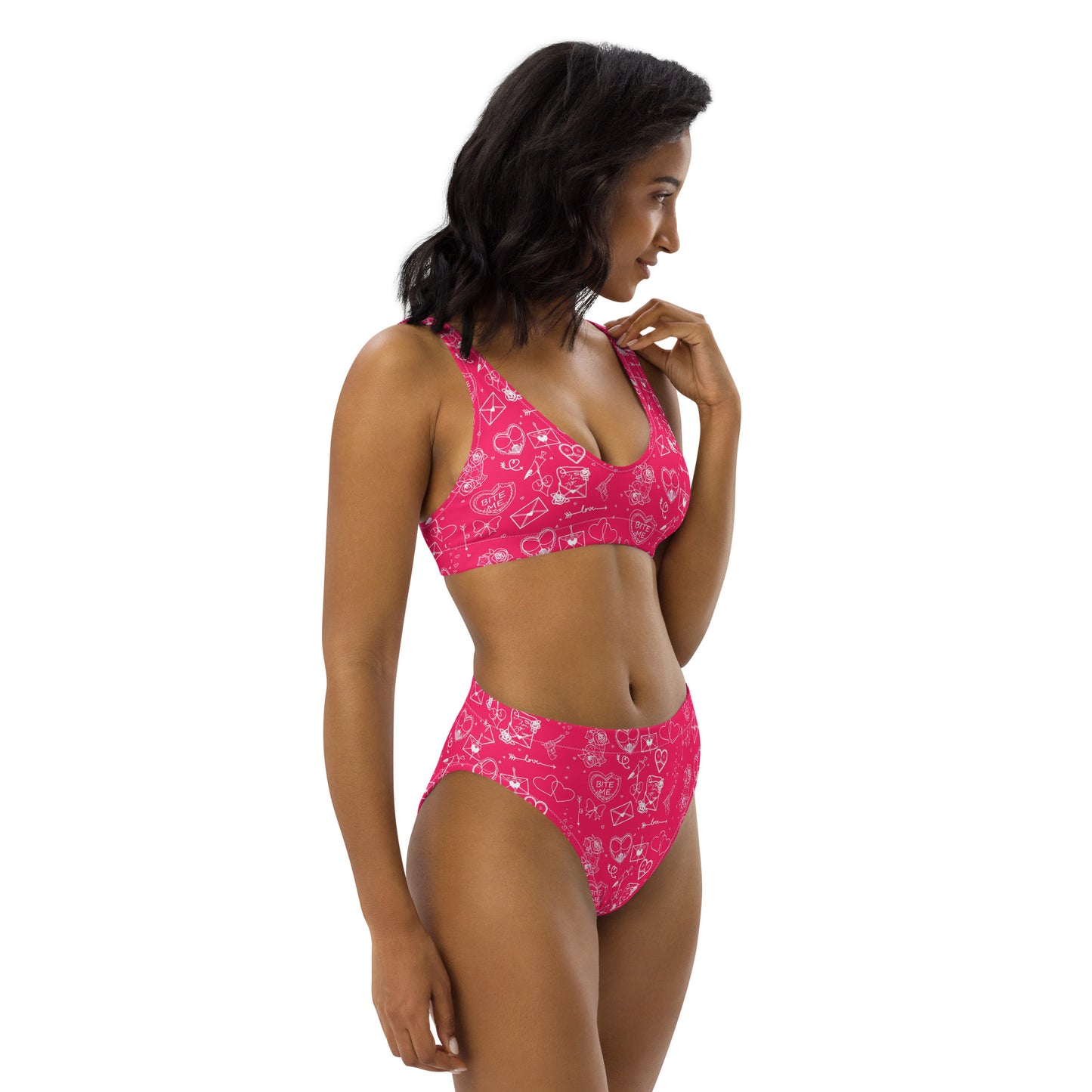 Bite Me Recycled high-waisted bikini