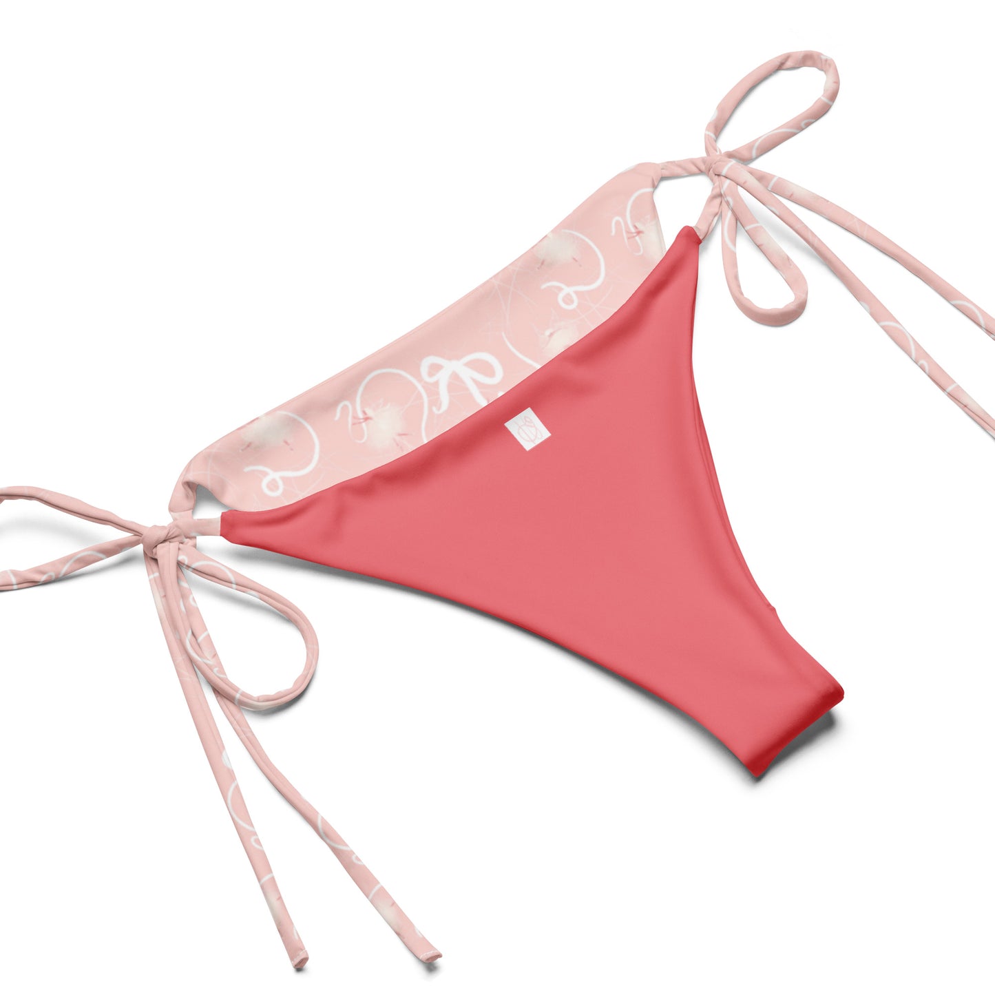 Pink Fairies All-over print recycled string bikini