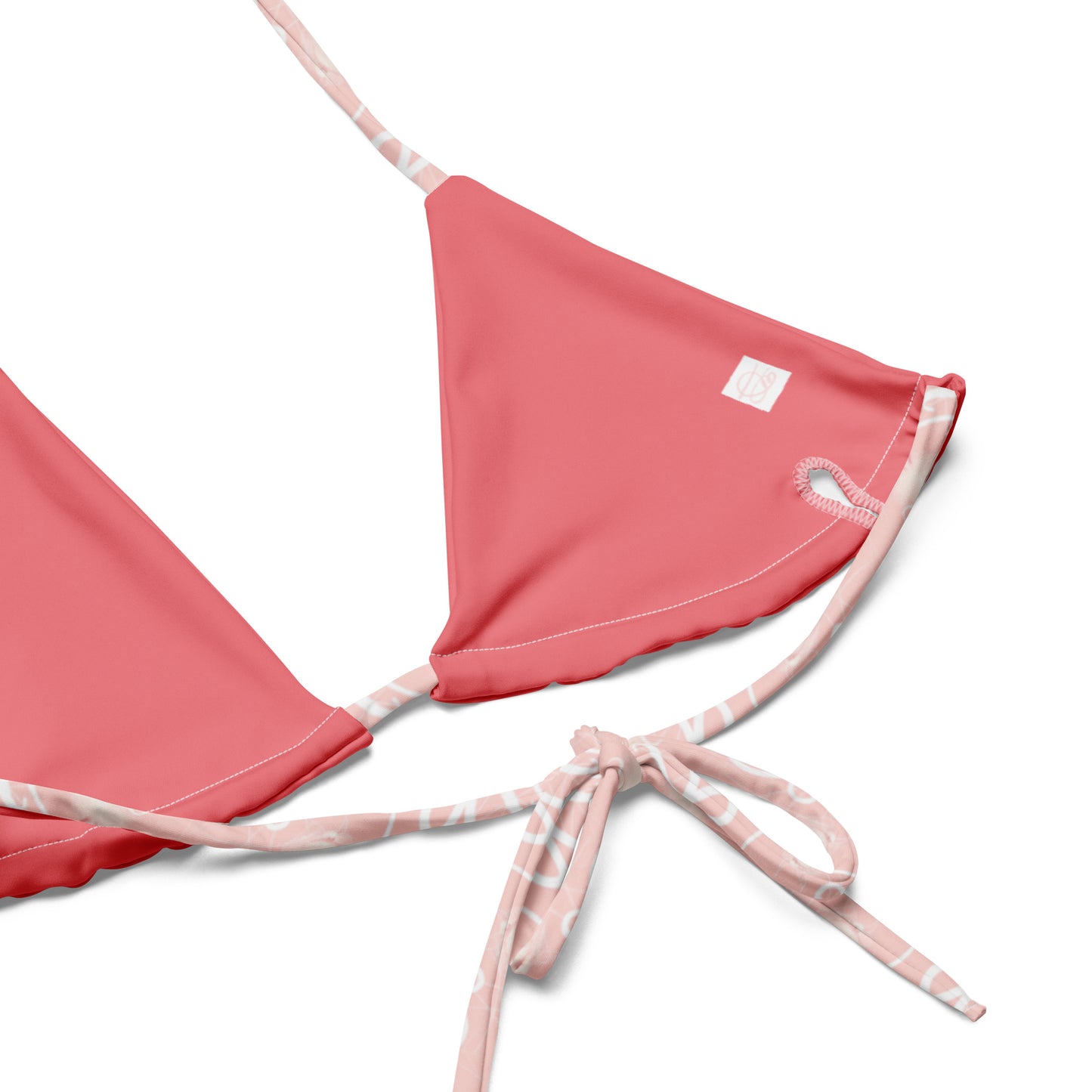 Pink Fairies All-over print recycled string bikini