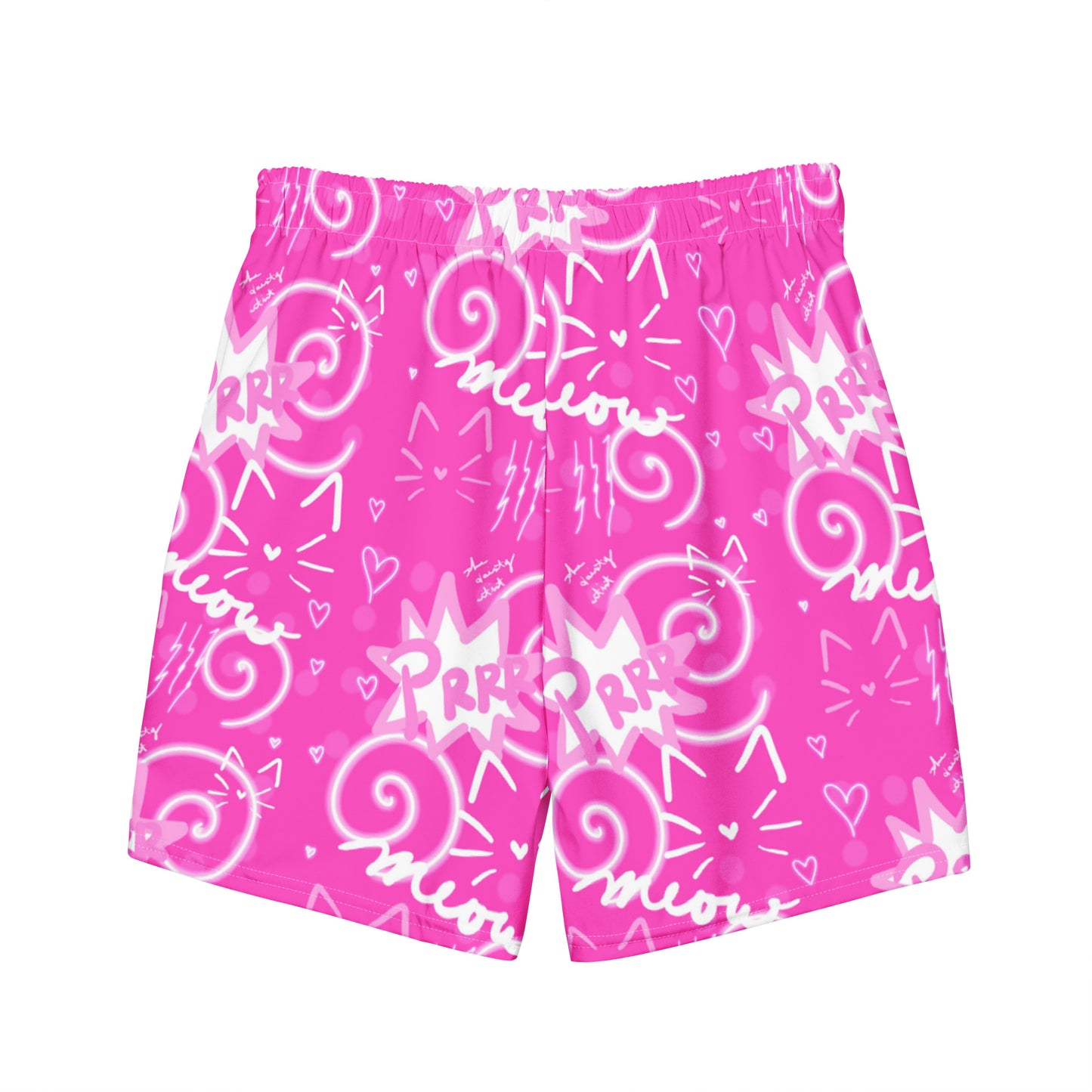 Pink Kitty Men's swim trunks