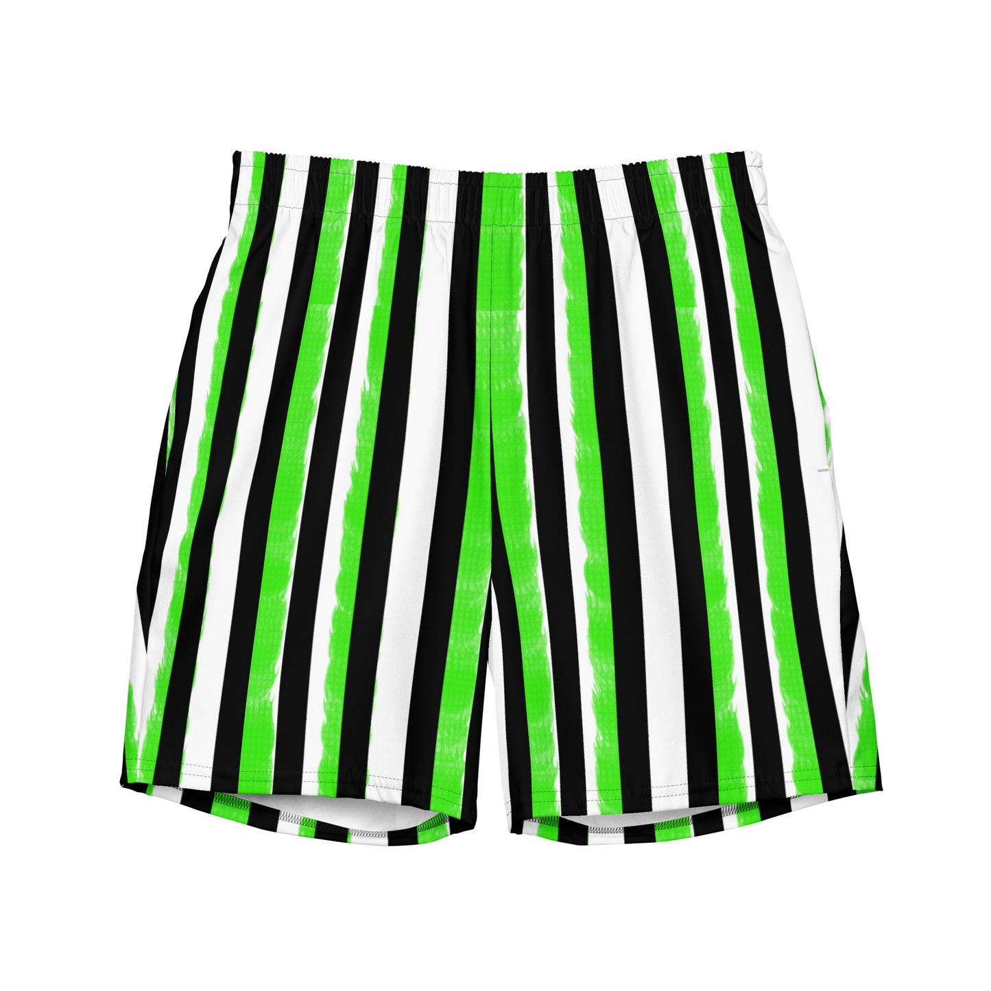 Stride Black and Green Men's swim trunks