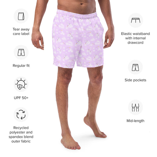 Unicorn Dreams, Men's swim trunks