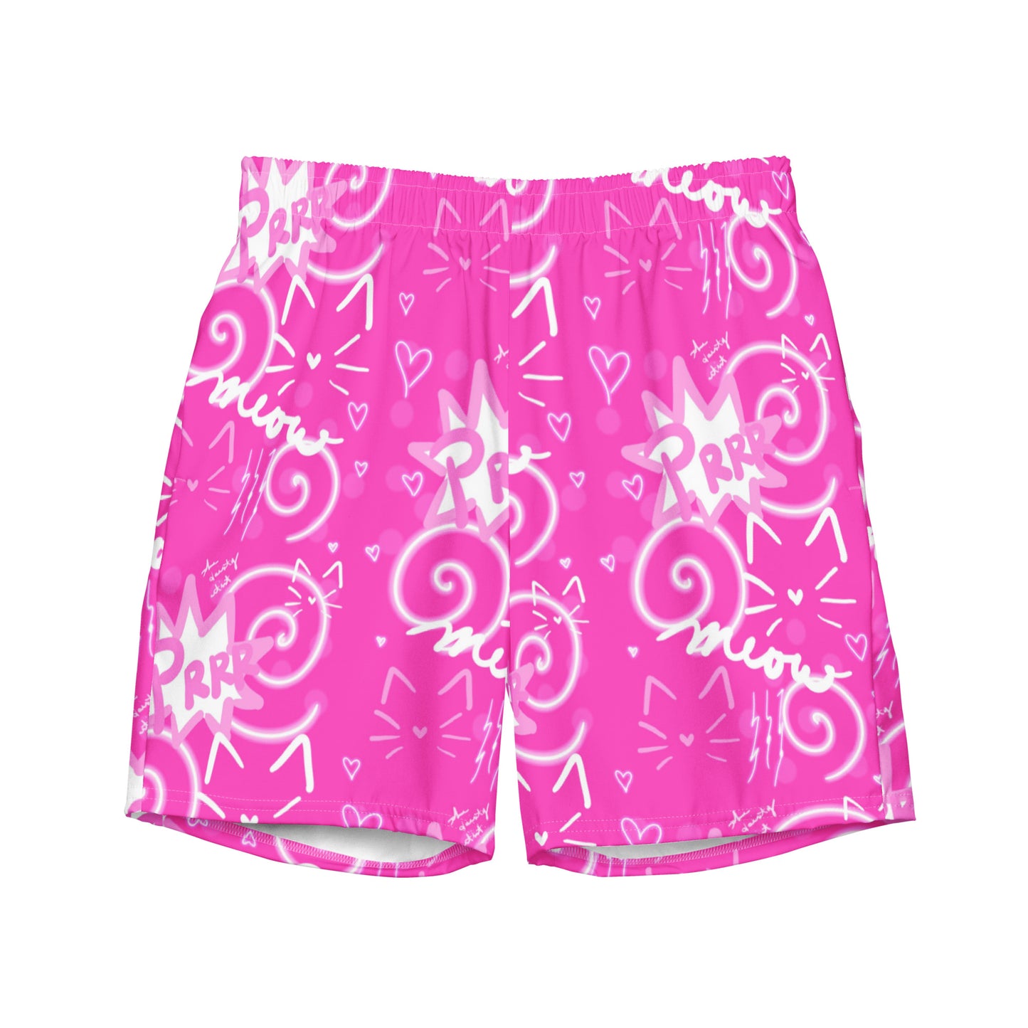 Pink Kitty Men's swim trunks