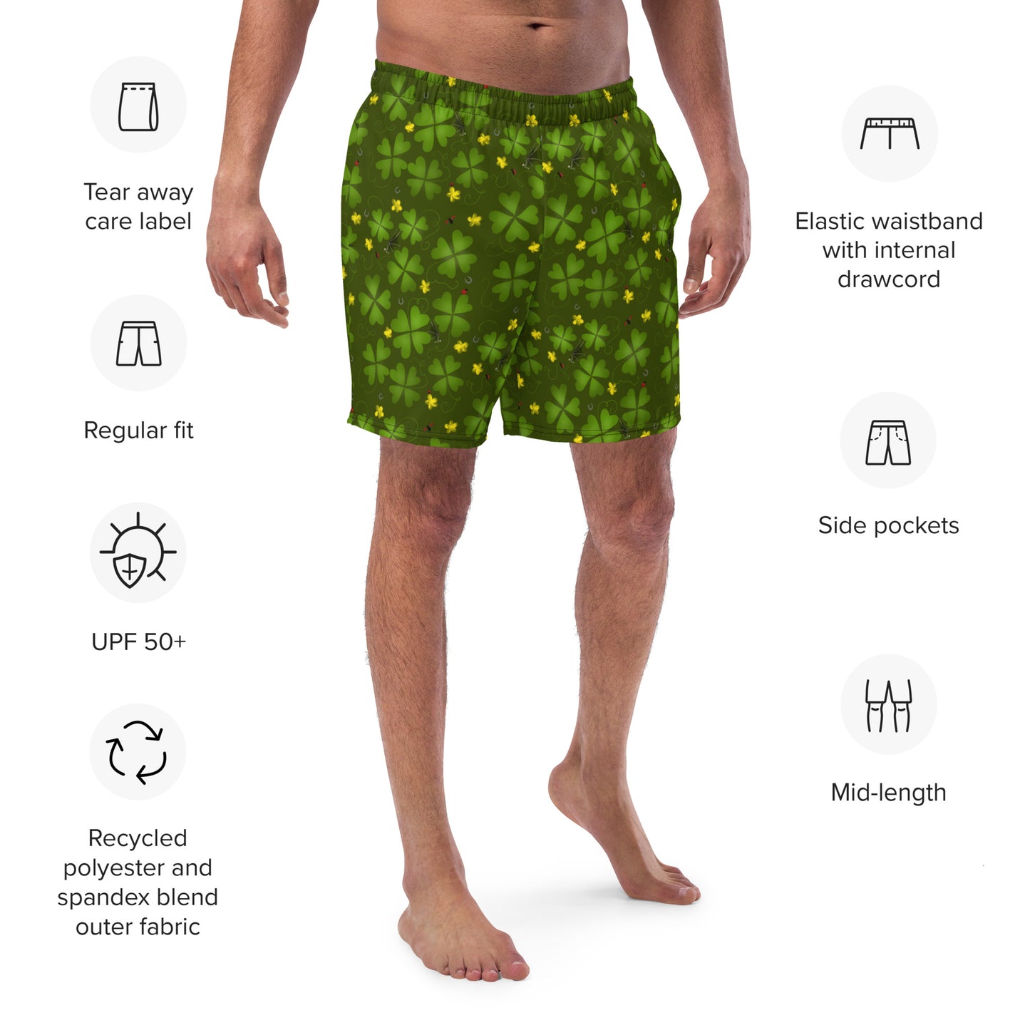 Lucky Clover, Men's swim trunks