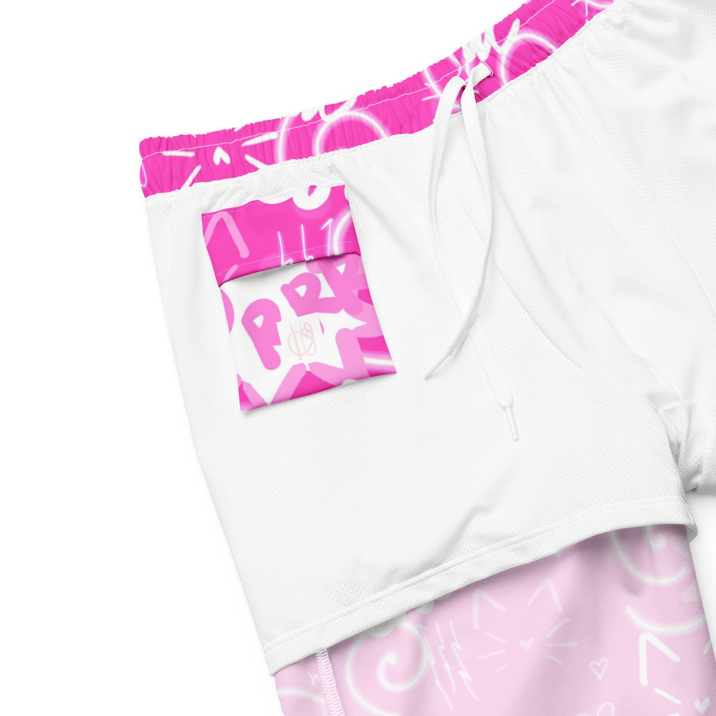 Pink Kitty Men's swim trunks