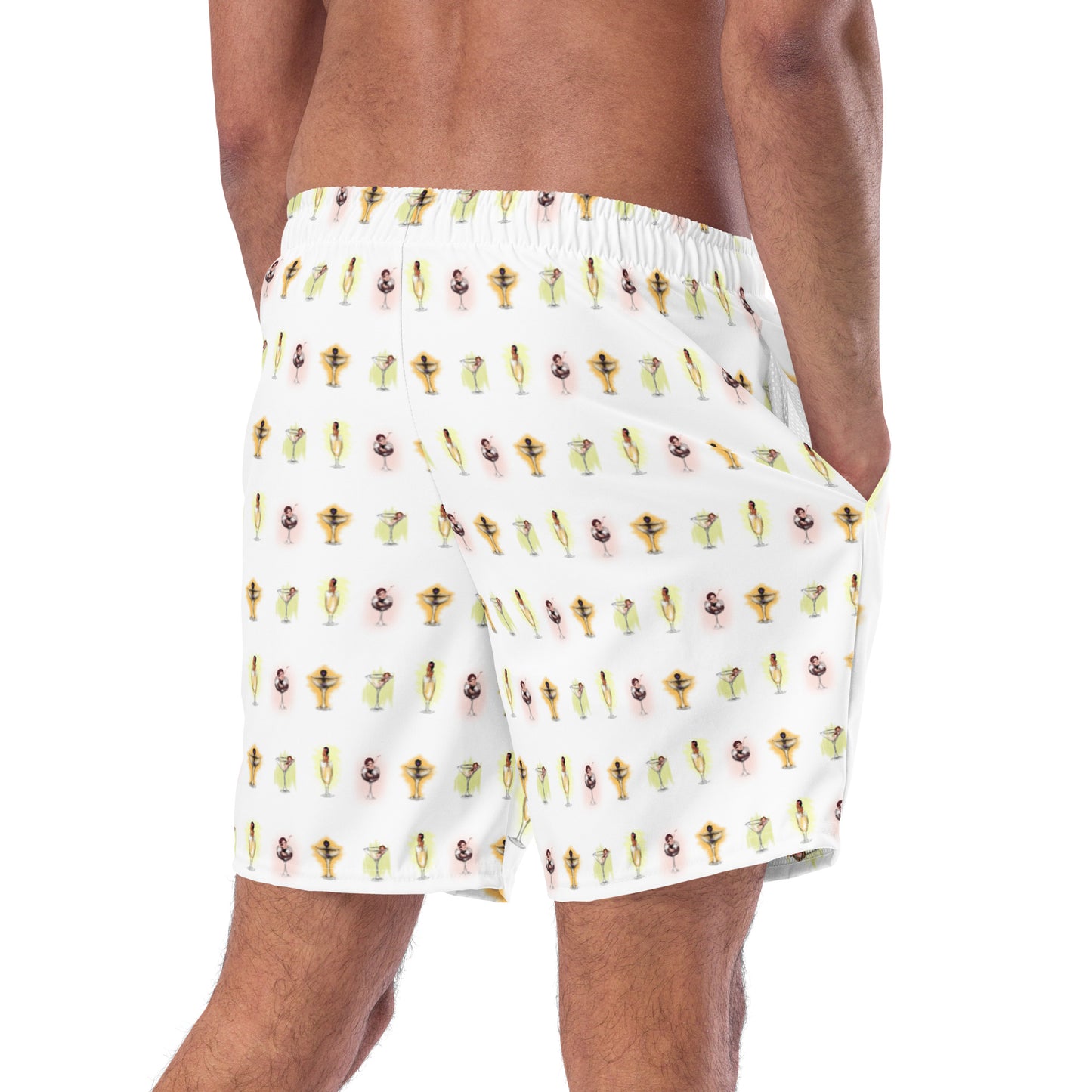 Pin Up Drink Up, Men's swim trunks