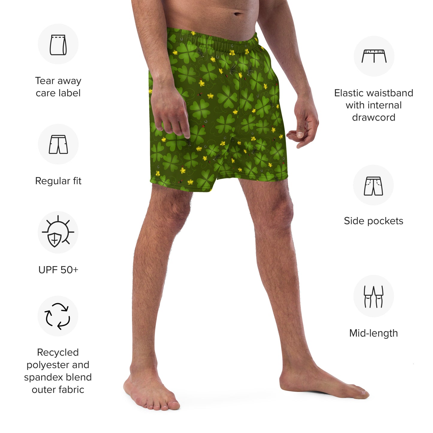 Lucky Clover, Men's swim trunks