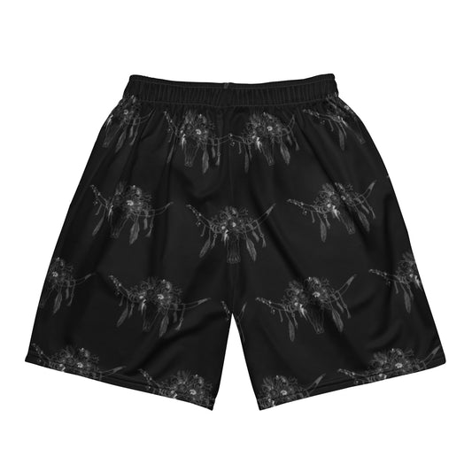 Western Skull Unisex mesh shorts