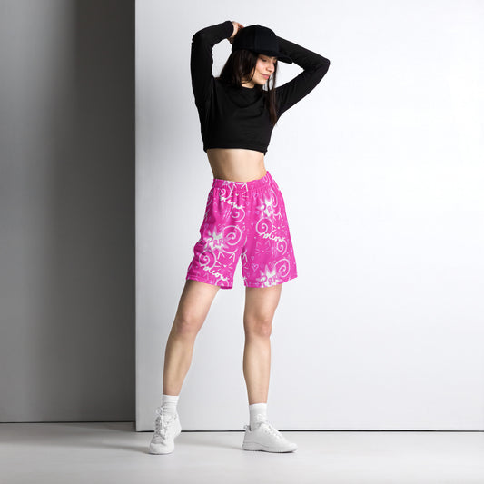 Pink Kitty, Unisex mesh shorts