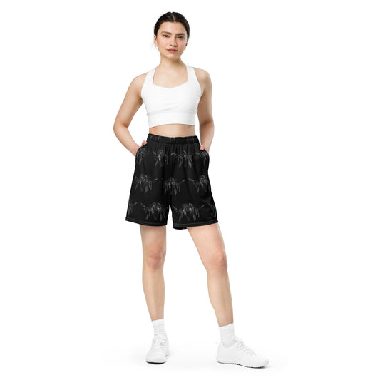 Western Skull Unisex mesh shorts