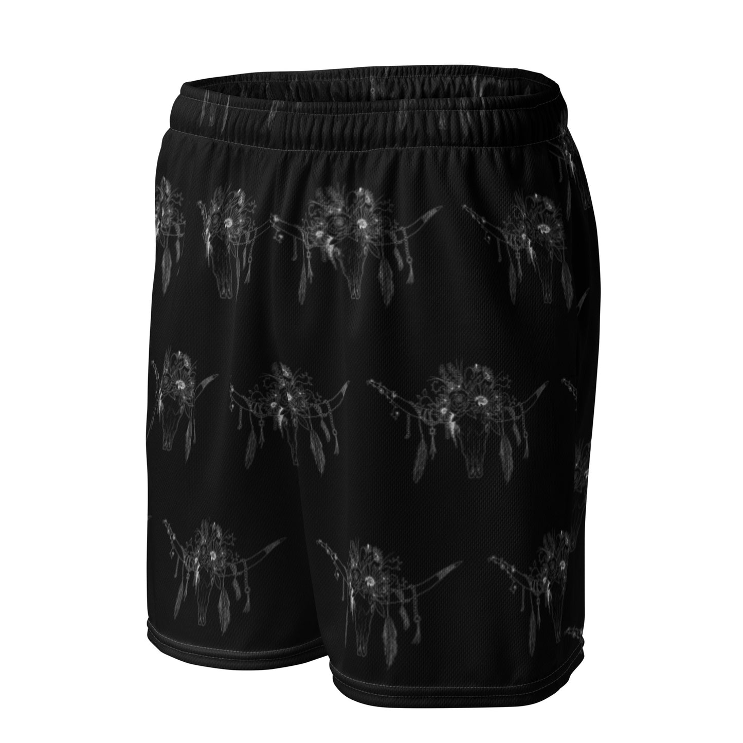 Western Skull Unisex mesh shorts