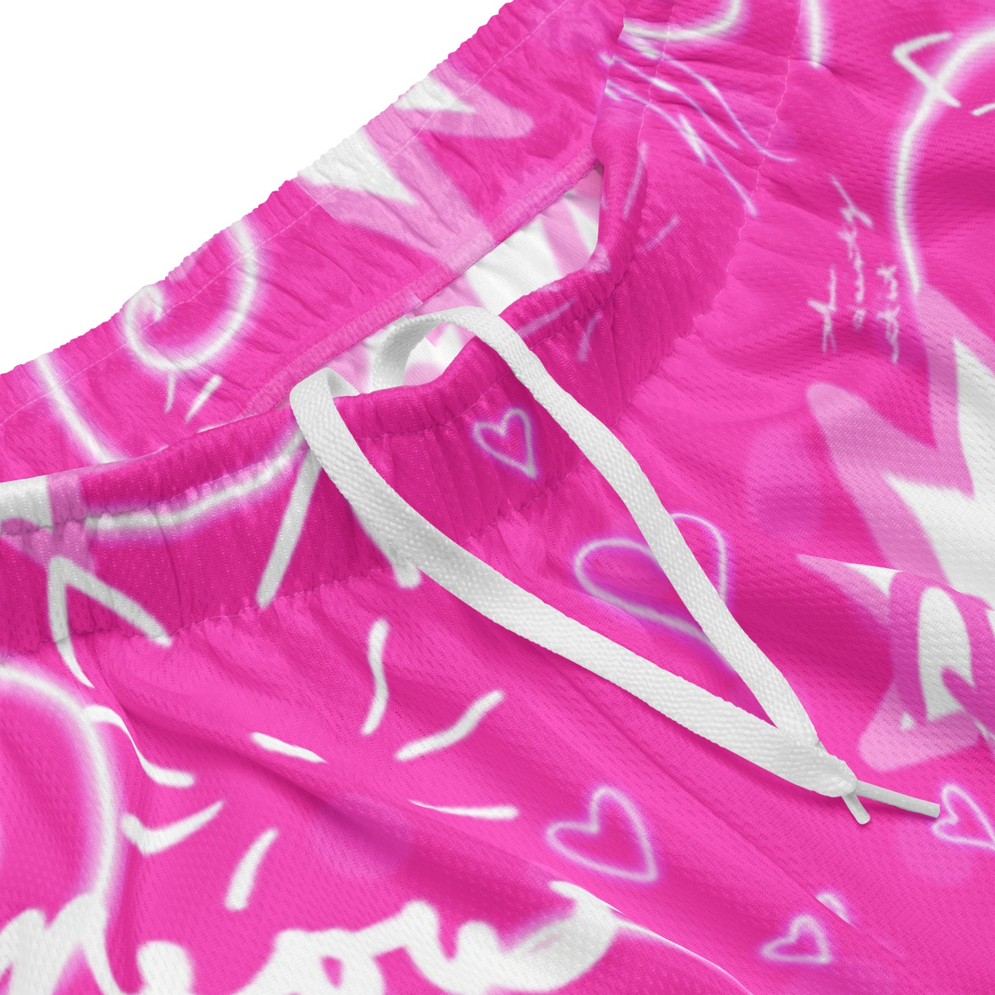 Pink Kitty, Unisex mesh shorts