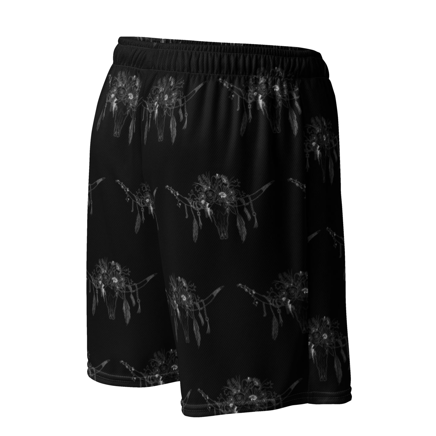 Western Skull Unisex mesh shorts