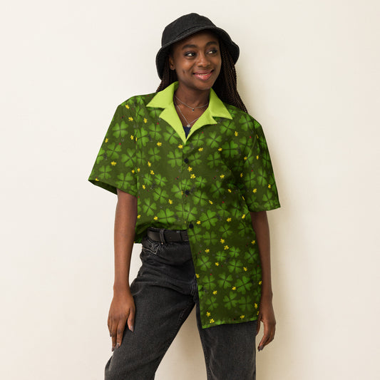 Lucky Clover, Unisex button shirt