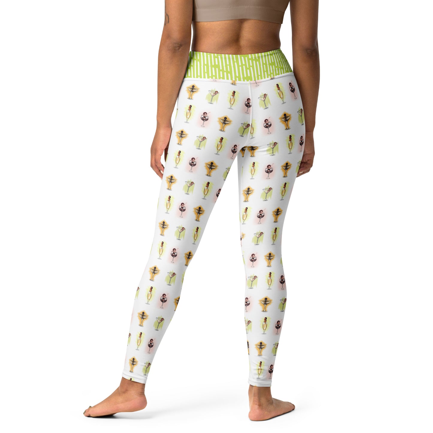 Pin Up Drink Up, Yoga Leggings