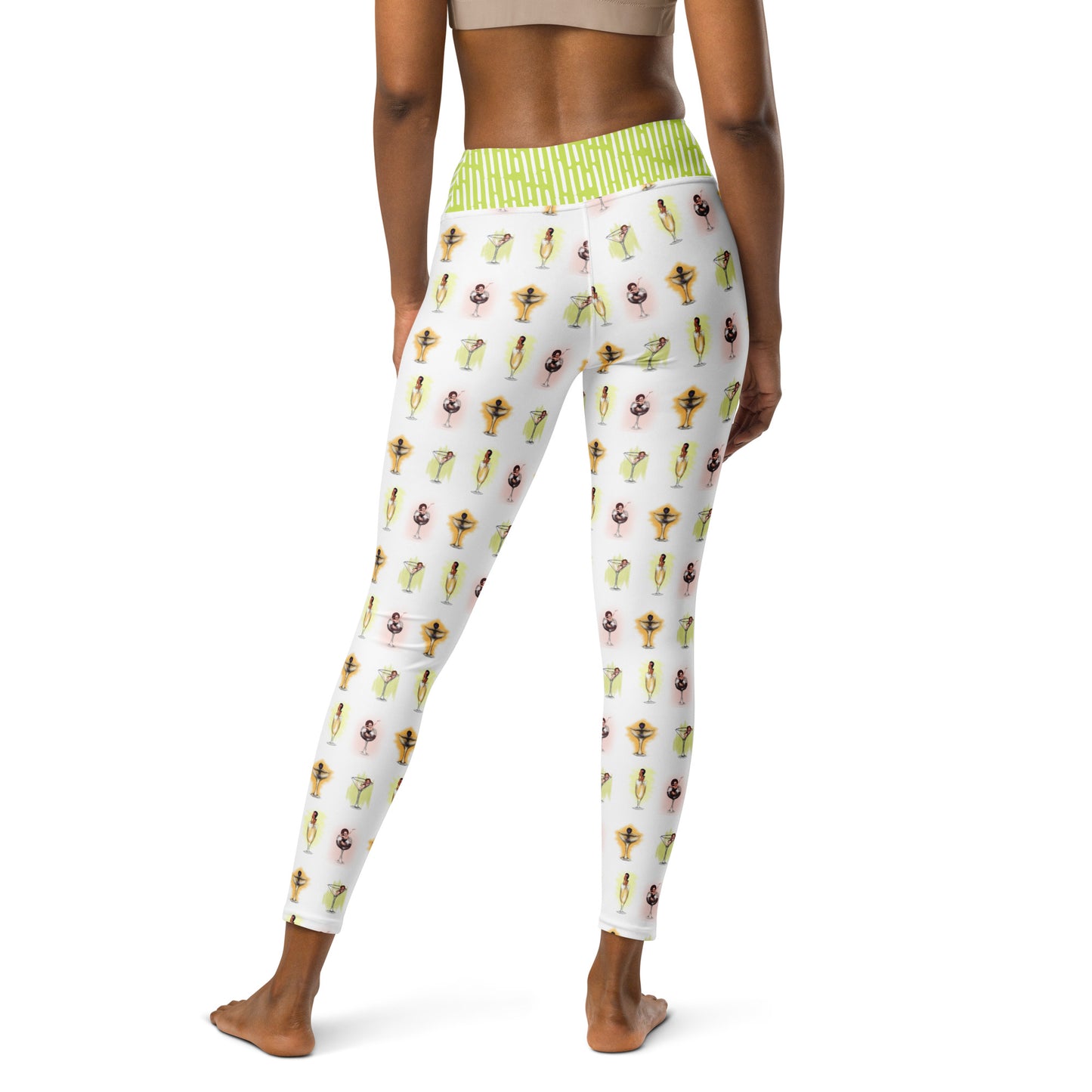 Pin Up Drink Up, Yoga Leggings