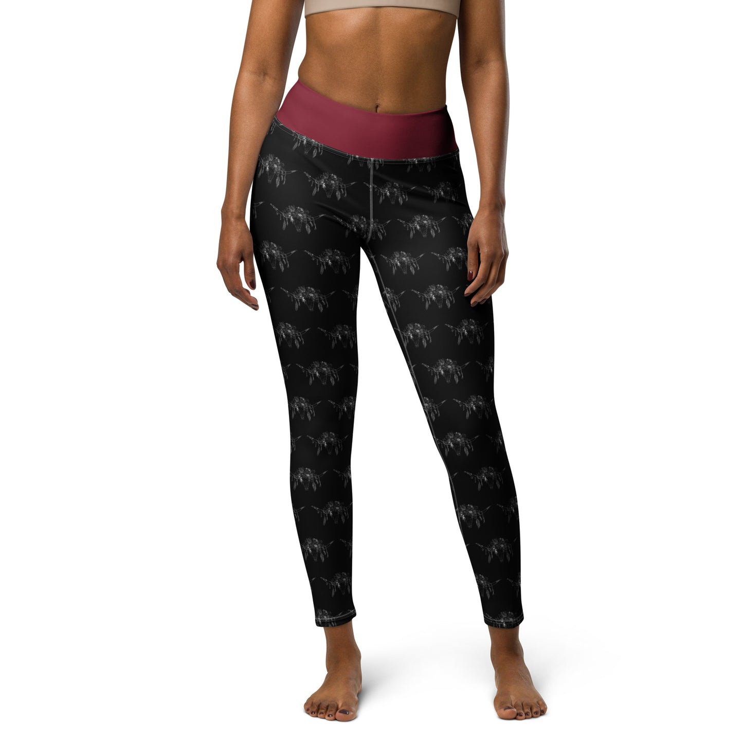 Western Skull Yoga Leggings