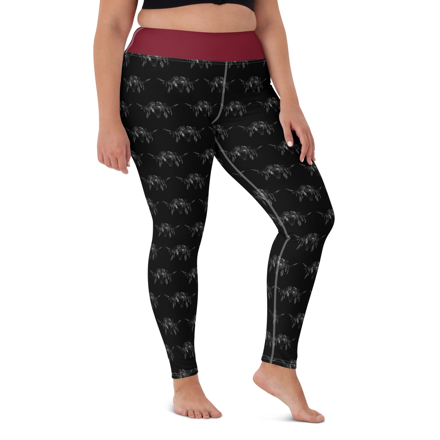 Western Skull Yoga Leggings